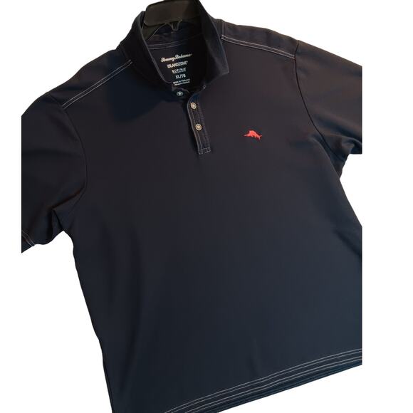 Tommy Bahama Island Zone Polo XL Navy Blue Supima Knit Preppy Casual - Picture 2 of 14